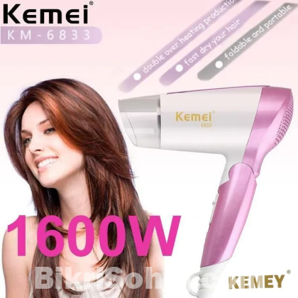 Kemey KM6833 Cool and Hot Electric Foldable Hair
